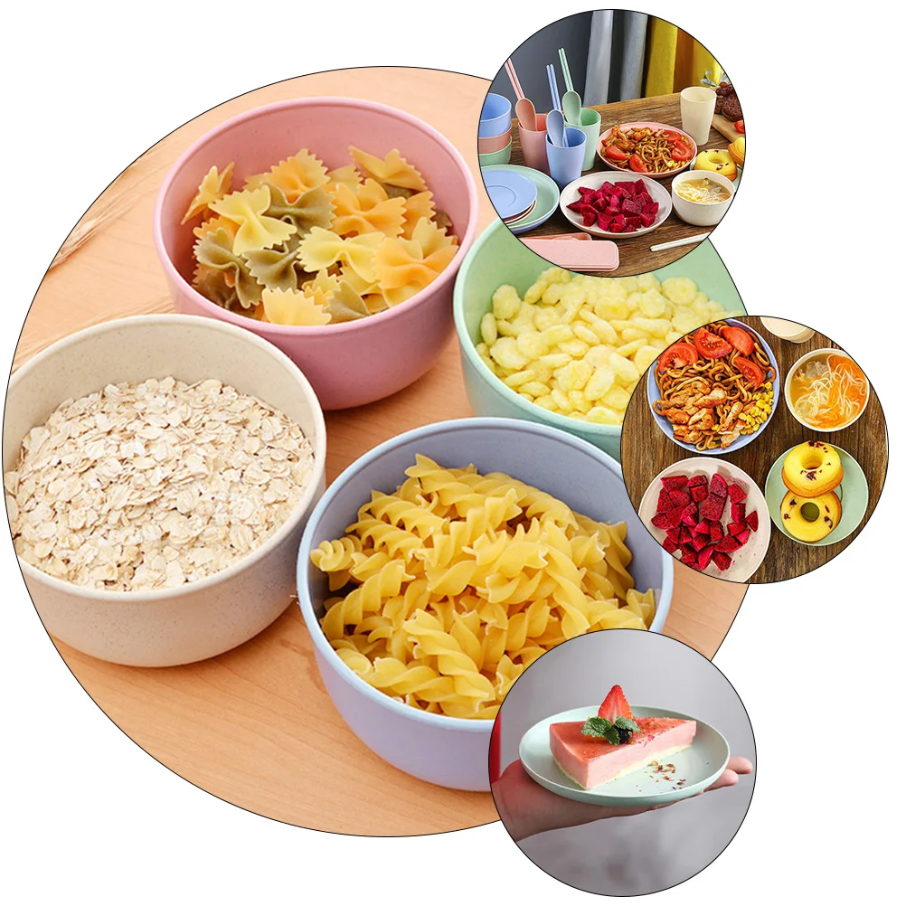 1 Cutlery Set Thick Food Bowls Plates Reusable Spoons Chopsticks Camping Tableware Kitchenware Set Home Breakfast
1 Cutlery Set Thick Food Bowls Plates Reusable Spoons Chopsticks Camping Tableware Kitchenware Set Home Breakfast