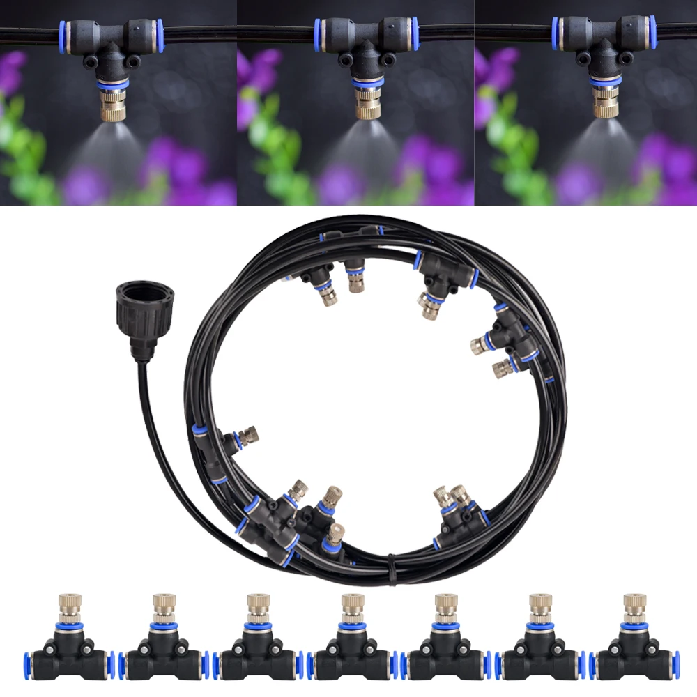 Garden Water Mist Cooling System Kit Water Fog Sprayer System For Irrigation Misting For Greenhouse Flowers
Garden Water Mist Cooling System Kit Water Fog Sprayer System For Irrigation Misting For Greenhouse Flowers
