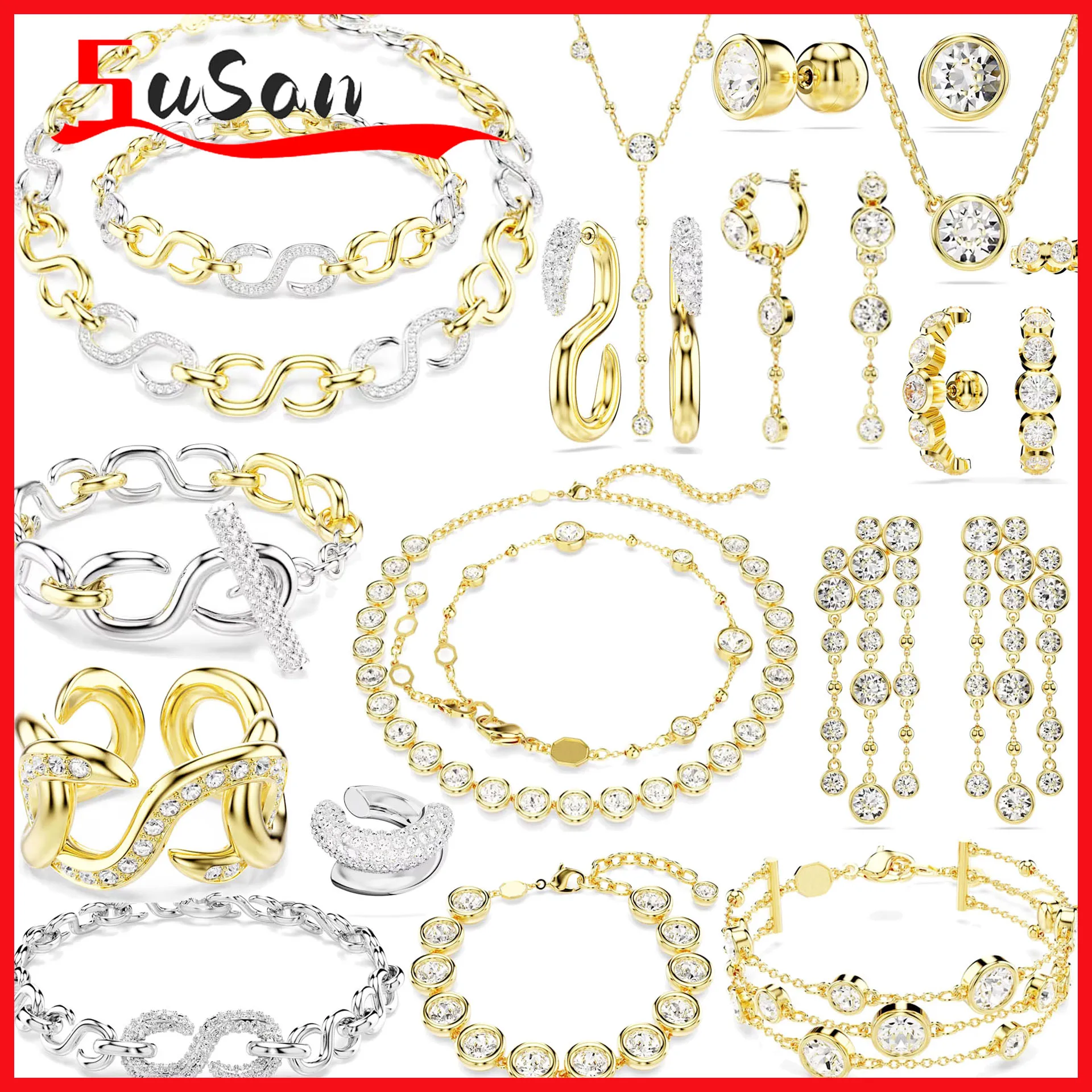 Tassel Earrings Charms Fine Jewelry Set for Women Stainless Steel Geometric Luxury Golden Crystal Charms Women Party Accessories
Tassel Earrings Charms Fine Jewelry Set for Women Stainless Steel Geometric Luxury Golden Crystal Charms Women Party Accessories