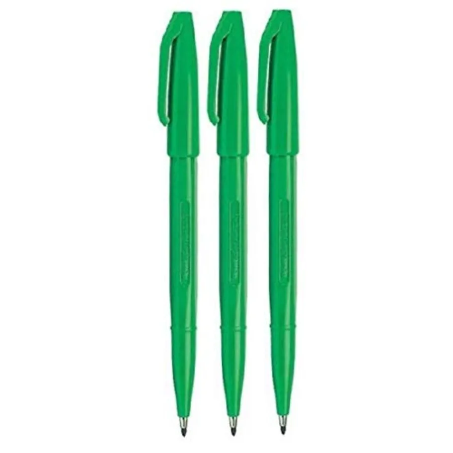 Green Original Sign Pen S520 Fibre Tip Marker Pens Colour Fineliner 2mm Nib 1mm Line Width Pack of 3
Green Original Sign Pen S520 Fibre Tip Marker Pens Colour Fineliner 2mm Nib 1mm Line Width Pack of 3