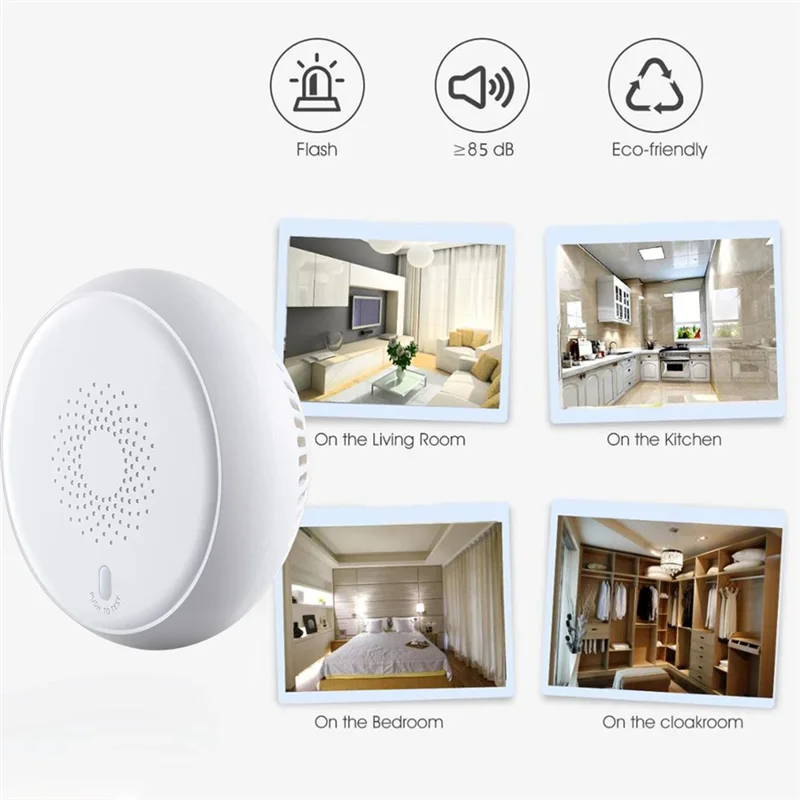 Tuya Smart Zigbee 3.0 Fire Alarm Smoke Detector Tuya Smart Fire Alarm Smoke Detector 2.4Ghz High Sensitivity Smoke Sensor
Tuya Smart Zigbee 3.0 Fire Alarm Smoke Detector Tuya Smart Fire Alarm Smoke Detector 2.4Ghz High Sensitivity Smoke Sensor