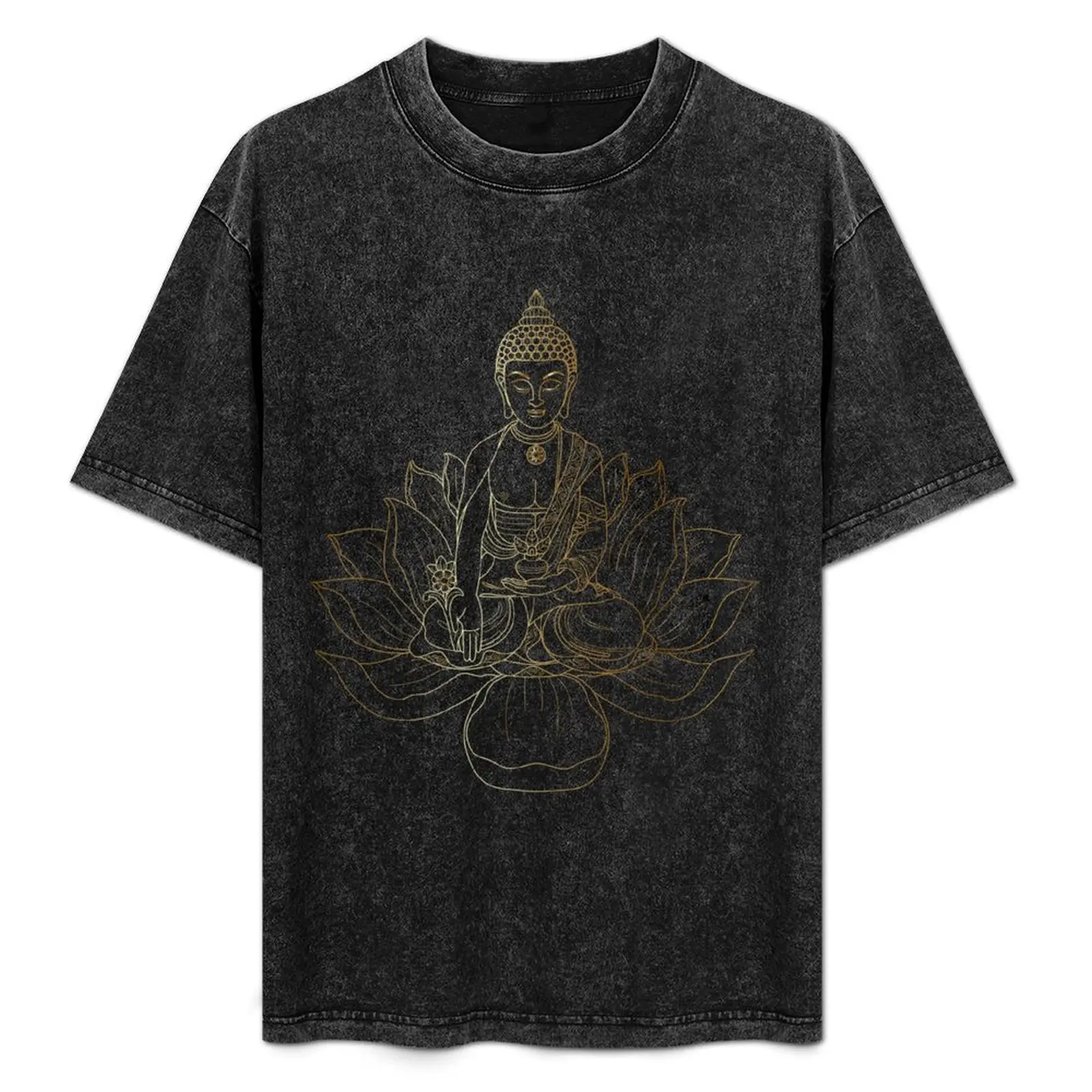 Gold Buddha T-Shirt Casual Graphic Print Tee
Gold Buddha T-Shirt Casual Graphic Print Tee
