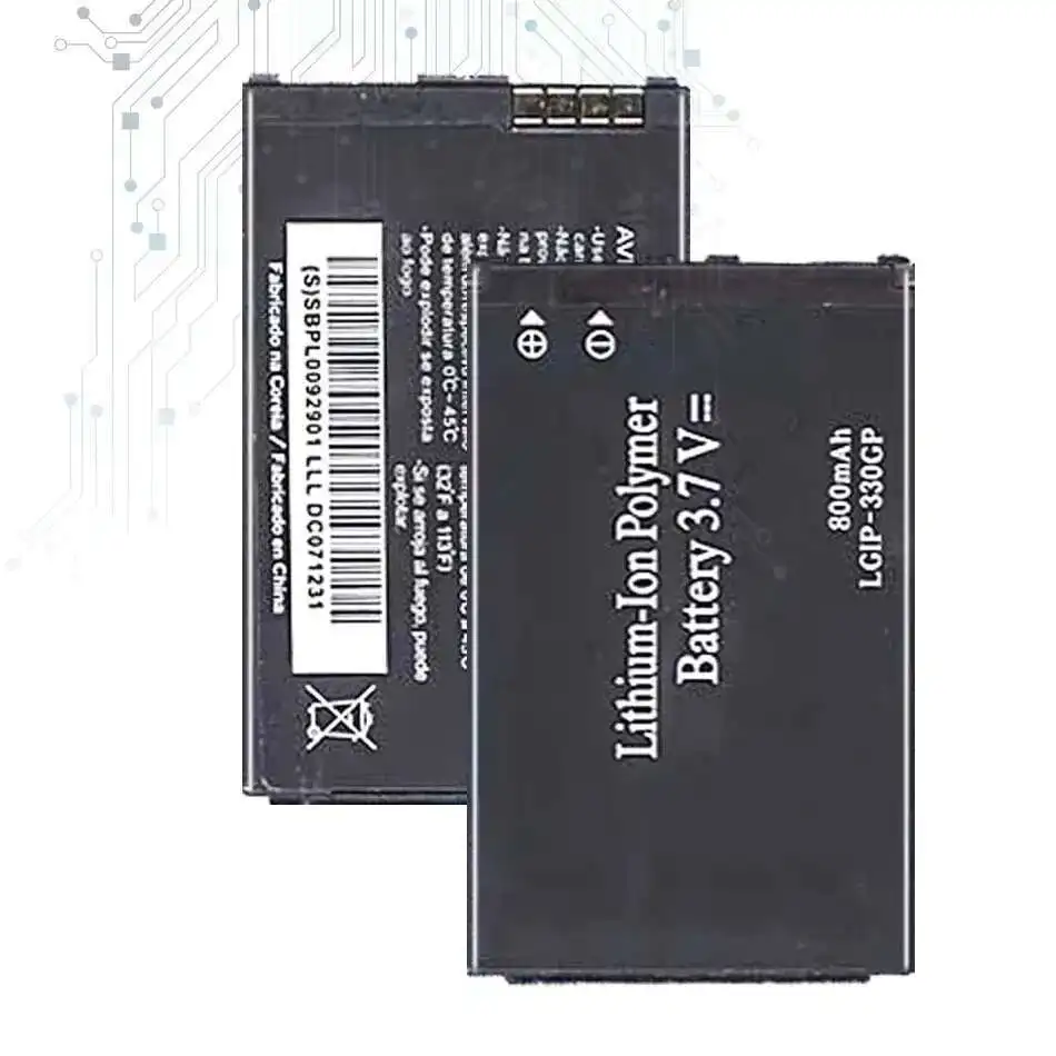 Аккумулятор мобильного телефона для LG GM210 KF240 KF245 KF300 KF305 KF330 KM380 LGIP-330GP 800 мАч
Аккумулятор мобильного телефона для LG GM210 KF240 KF245 KF300 KF305 KF330 KM380 LGIP-330GP 800 мАч