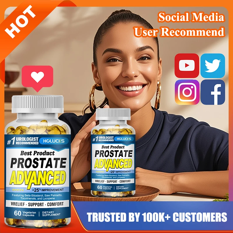 HOLUCKS Prostate Advanced Supplement for Men, Reduce Frequent Urination, Improve Urine Flow & Support Healthy Prostate Function
HOLUCKS Prostate Advanced Supplement for Men, Reduce Frequent Urination, Improve Urine Flow & Support Healthy Prostate Function