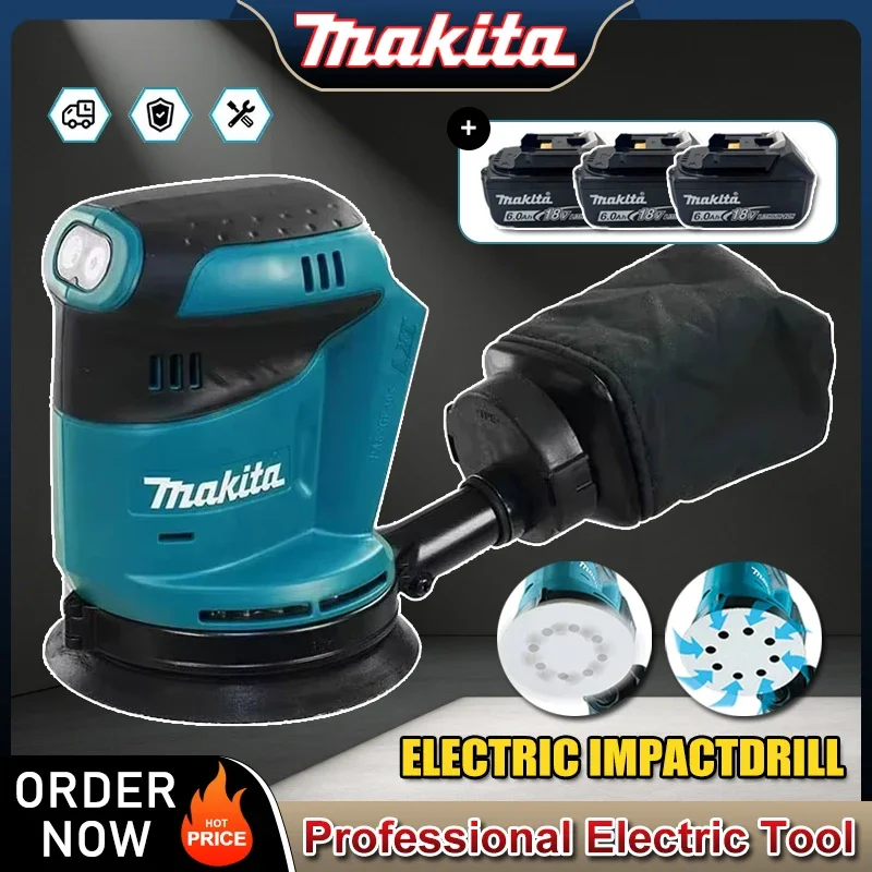 Бесщеточная аккумуляторная эксцентриковая шлифовальная машина Makita DBO180Z 18В для обработки дерева, шлифовки и полировки (без аккумулятора и зарядного устройства)
Бесщеточная аккумуляторная эксцентриковая шлифовальная машина Makita DBO180Z 18В для обработки дерева, шлифовки и полировки (без аккумулятора и зарядного устройства)