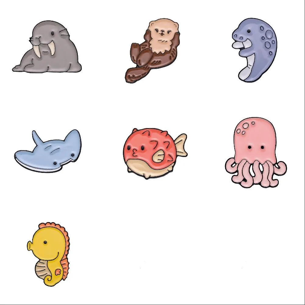7Pcs 7 Styles Alloy Enamel Brooches for Backpack Clothes Mixed Animal Mixed Color 20.5~35.5x23~35.5mm 1pc/style
7Pcs 7 Styles Alloy Enamel Brooches for Backpack Clothes Mixed Animal Mixed Color 20.5~35.5x23~35.5mm 1pc/style