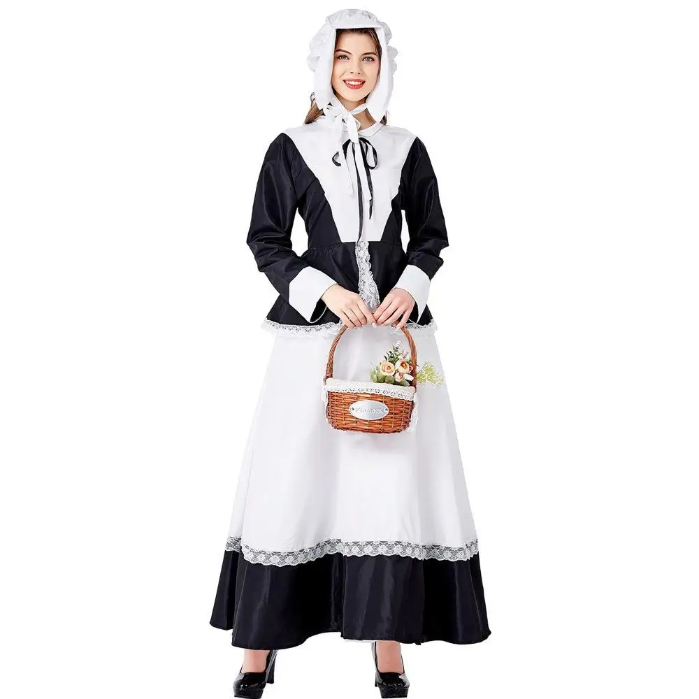 Halloween Estate Maid Beer Costume Long Black And White Dress Vintage Servant Outfit Stage Performance Clothing Ladies Dress
Halloween Estate Maid Beer Costume Long Black And White Dress Vintage Servant Outfit Stage Performance Clothing Ladies Dress
