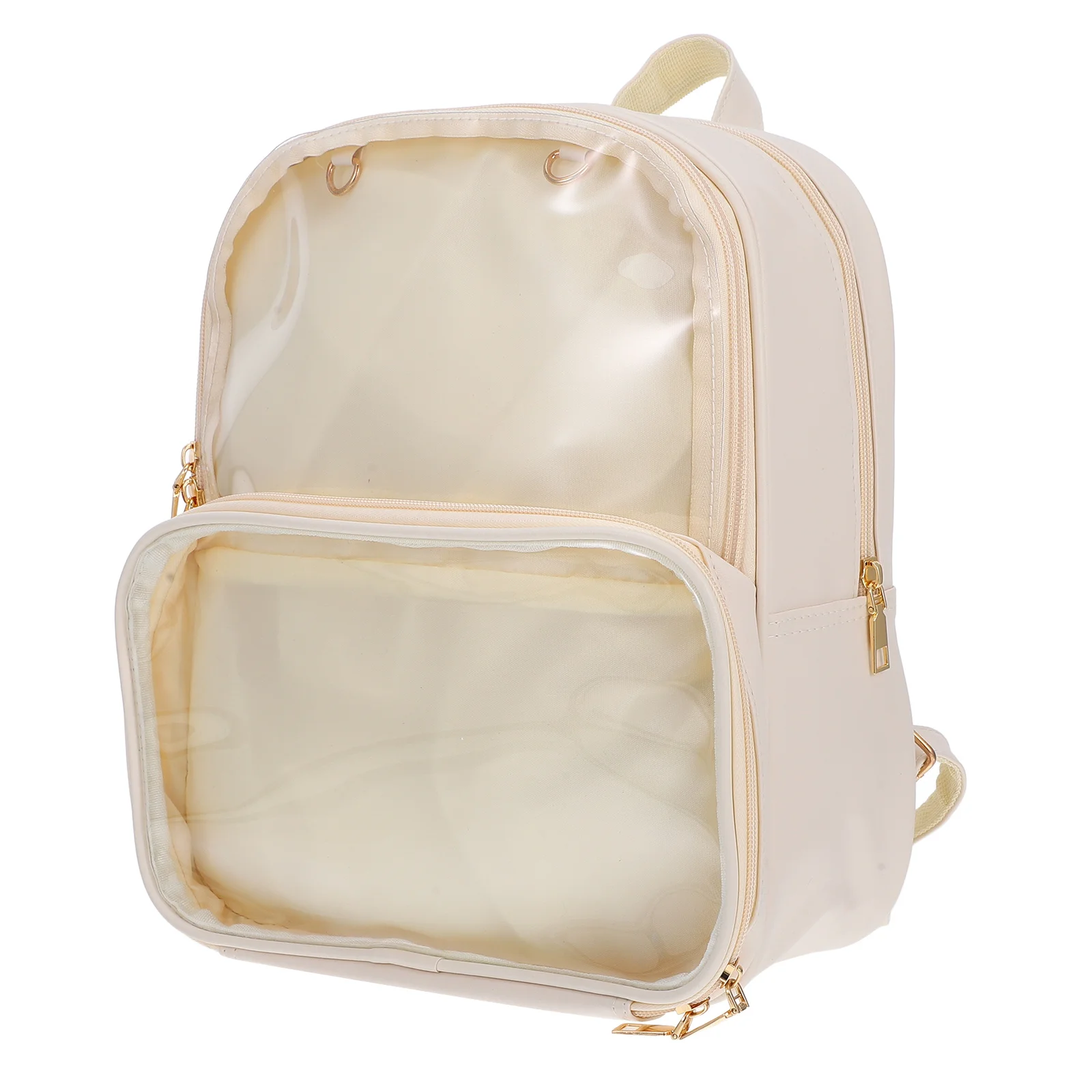 Jelly Backpack Stylish Waterproof Transparent Zipper Beige Large Capacity Fashionable Book Bag Travel Organizer
Jelly Backpack Stylish Waterproof Transparent Zipper Beige Large Capacity Fashionable Book Bag Travel Organizer