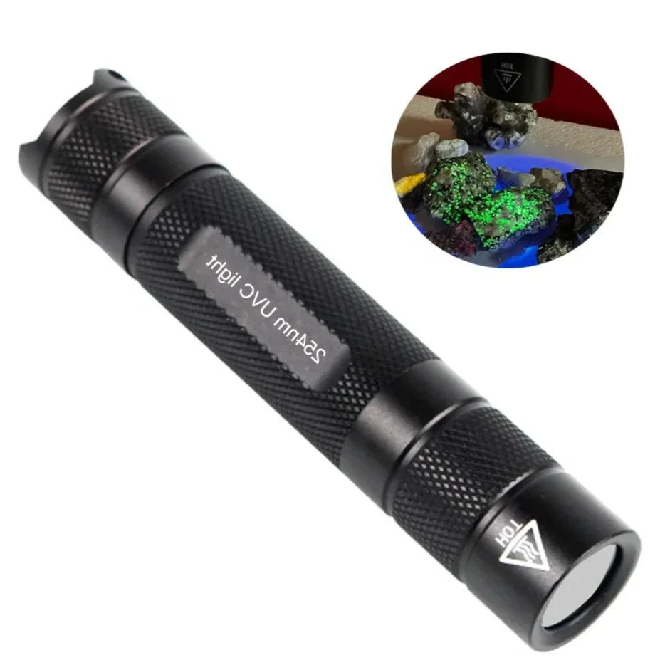 Portable Rechargeable High Power Shortwave 254nm UVC LED Flashlight SW UV Torch Lamp Fluorescent Minerals Phosphor Detection
Portable Rechargeable High Power Shortwave 254nm UVC LED Flashlight SW UV Torch Lamp Fluorescent Minerals Phosphor Detection