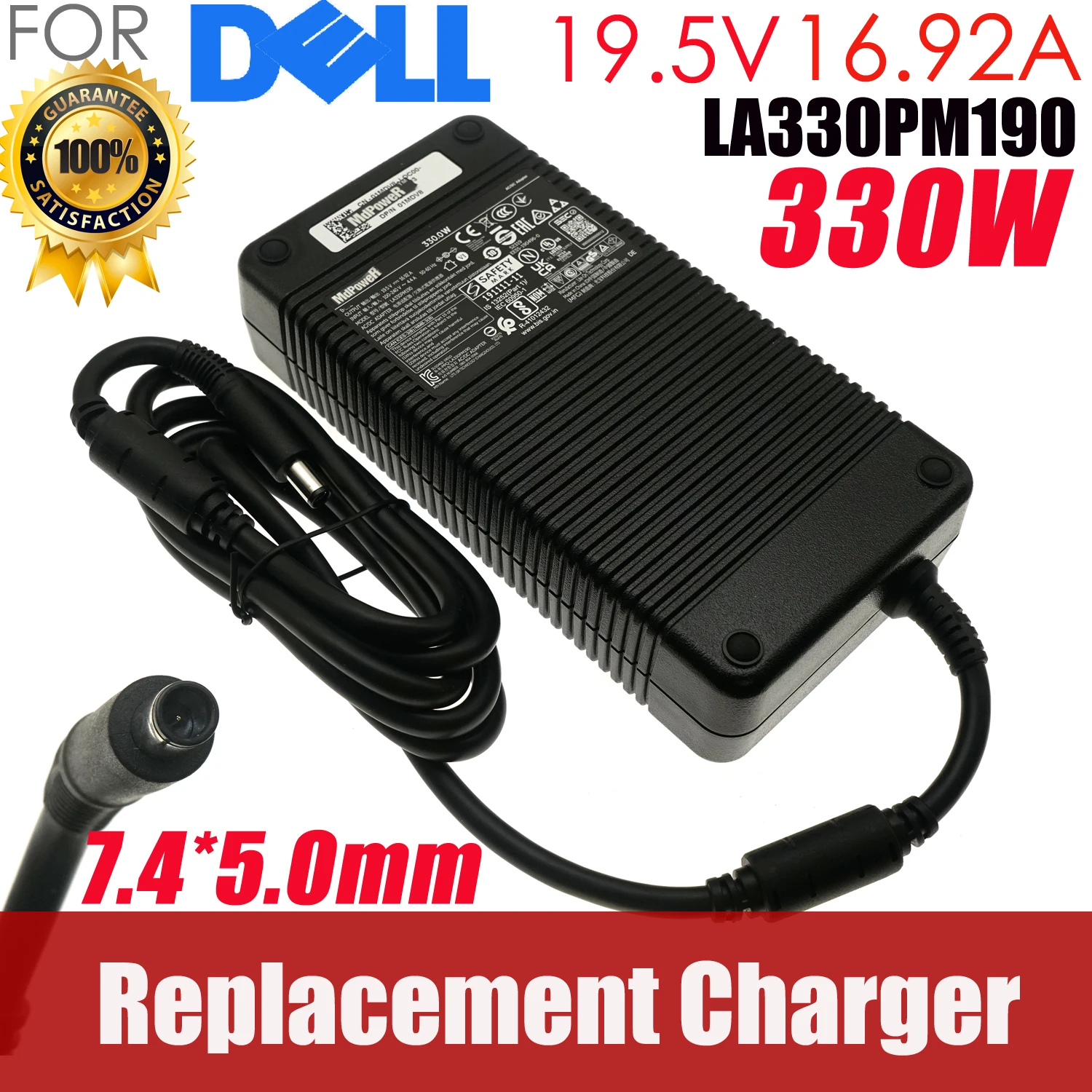 Genuine 19.5V 16.9A 330W AC adapter for Dell ALIENWARE R1 R5 R3 17 R2 R4 M18 M17X M18X X51 M15 ADP-330AB B D Y90RR power Charger
Genuine 19.5V 16.9A 330W AC adapter for Dell ALIENWARE R1 R5 R3 17 R2 R4 M18 M17X M18X X51 M15 ADP-330AB B D Y90RR power Charger