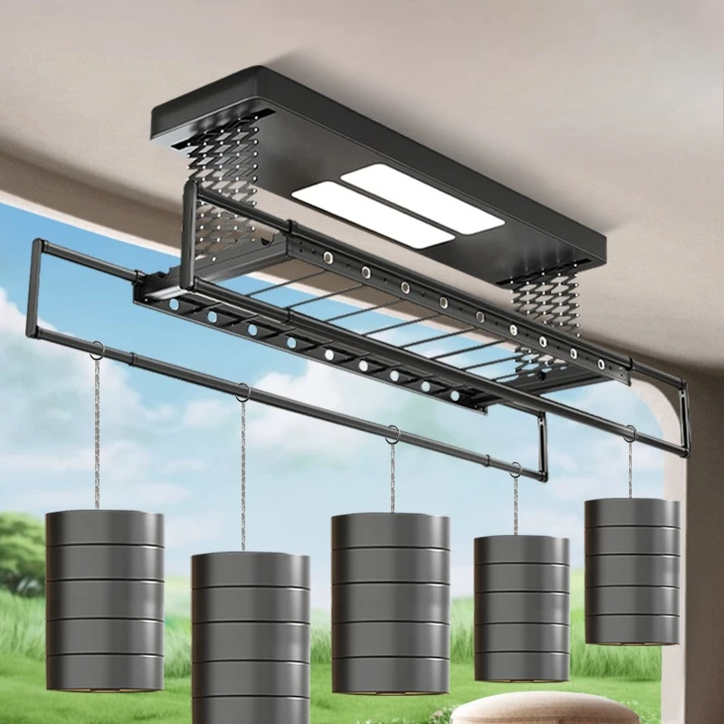 Electric drying rack Balcony Home remote control lifting Intelligent rack Thickened automatic telescopic
Electric drying rack Balcony Home remote control lifting Intelligent rack Thickened automatic telescopic