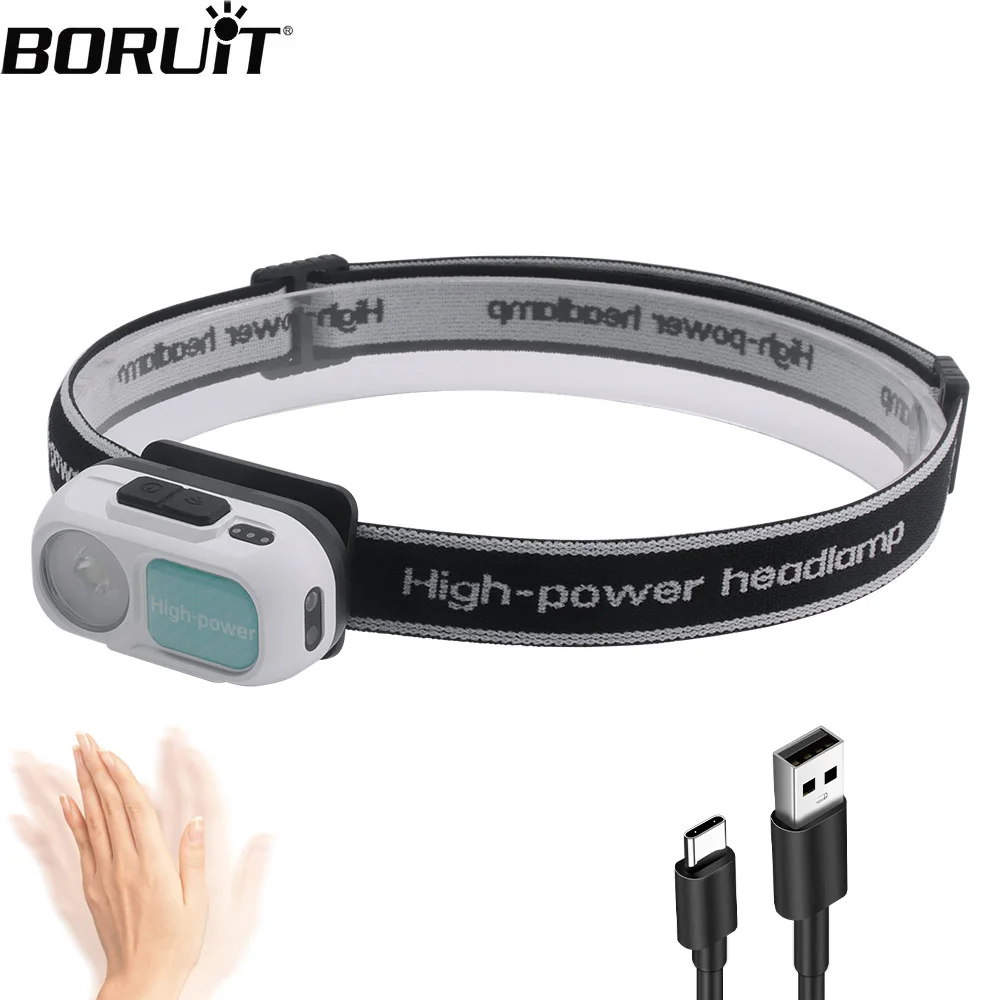 BORUiT светодиодный налобный фонарь с датчиком движения, перезаряжаемая водонепроницаемая фара с индикатором питания, портативный фонарь для кемпинга на открытом воздухе
BORUiT светодиодный налобный фонарь с датчиком движения, перезаряжаемая водонепроницаемая фара с индикатором питания, портативный фонарь для кемпинга на открытом воздухе