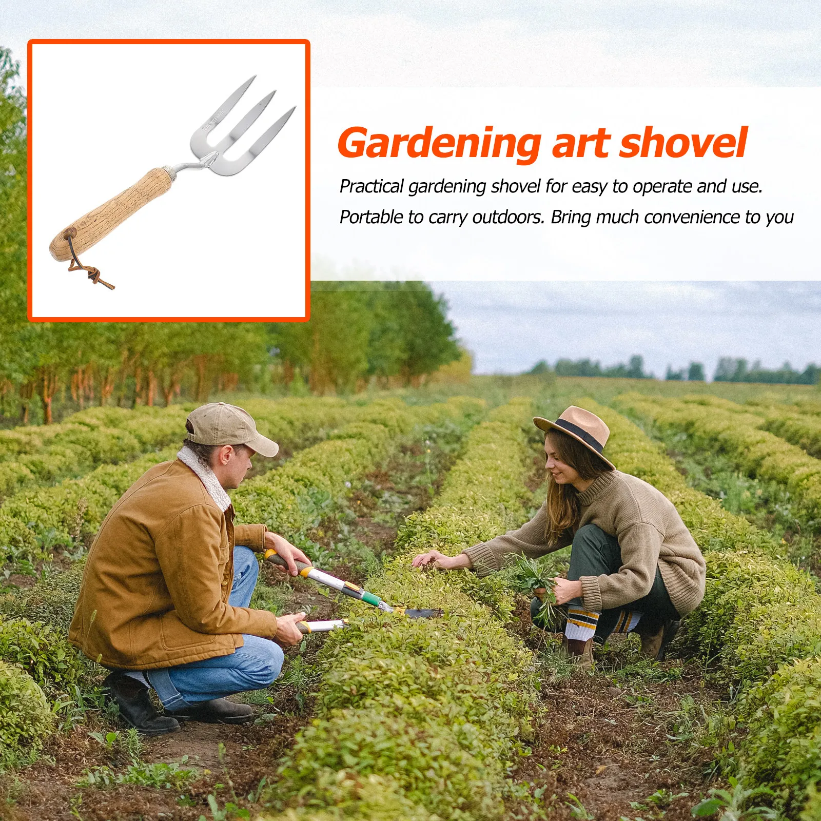 Heavy Duty Three-Tooth Gardening Fork Multipurpose Soil Shovel for Home Garden Office School Yard Park Planting Fertilizing
Heavy Duty Three-Tooth Gardening Fork Multipurpose Soil Shovel for Home Garden Office School Yard Park Planting Fertilizing
