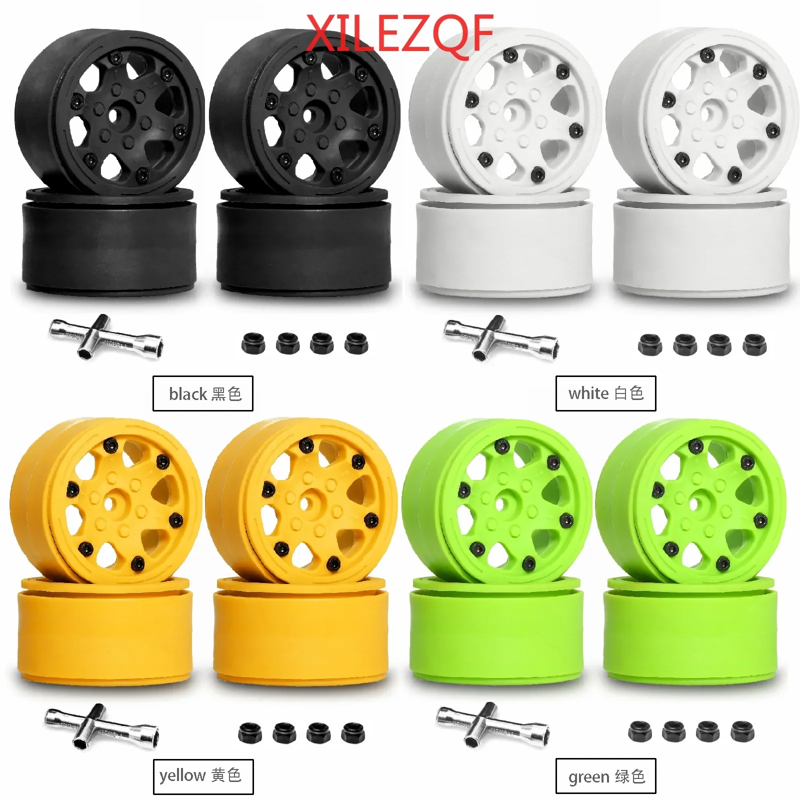 RC Wheel Hub1.9 Inch Universal Nylon Beadlock Wheel for 1/10 RC Crawler Car SCX10 SCX10 II TRX4 Axial RC4WD D90 D110
RC Wheel Hub1.9 Inch Universal Nylon Beadlock Wheel for 1/10 RC Crawler Car SCX10 SCX10 II TRX4 Axial RC4WD D90 D110