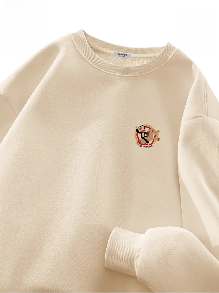 Зимняя толстовка на флисовой подкладке, новогодняя одежда для пар, с принтом обезьяны с большим ртом, удобная, из смесового хлопка
Зимняя толстовка на флисовой подкладке, новогодняя одежда для пар, с принтом обезьяны с большим ртом, удобная, из смесового хлопка