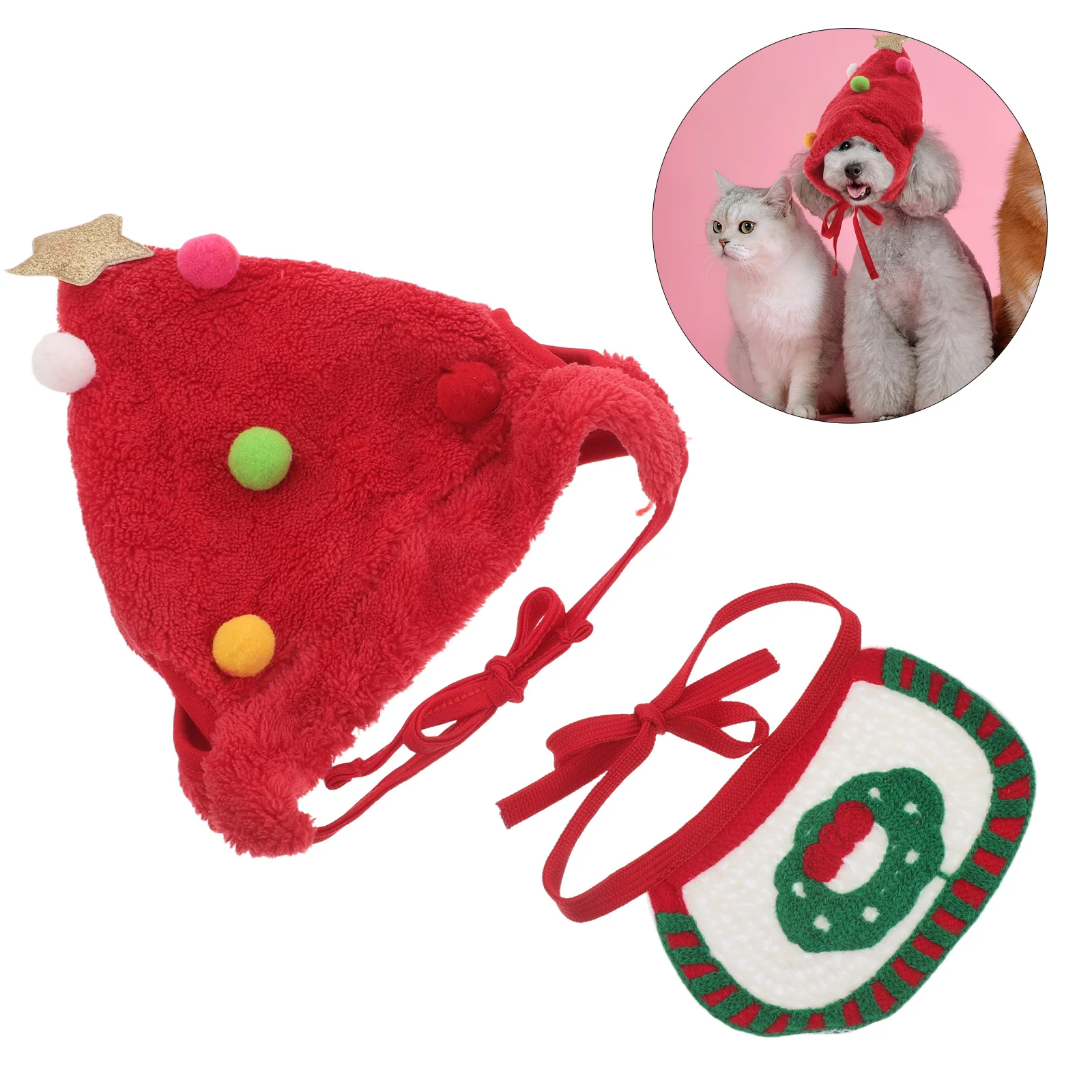 1Set Christmas Pet Hat Bandana for Small Pets 4-7.5kg Dog Cat Holiday Costume Knitted Beanie Photo Prop Winter Warm Headwear
1Set Christmas Pet Hat Bandana for Small Pets 4-7.5kg Dog Cat Holiday Costume Knitted Beanie Photo Prop Winter Warm Headwear