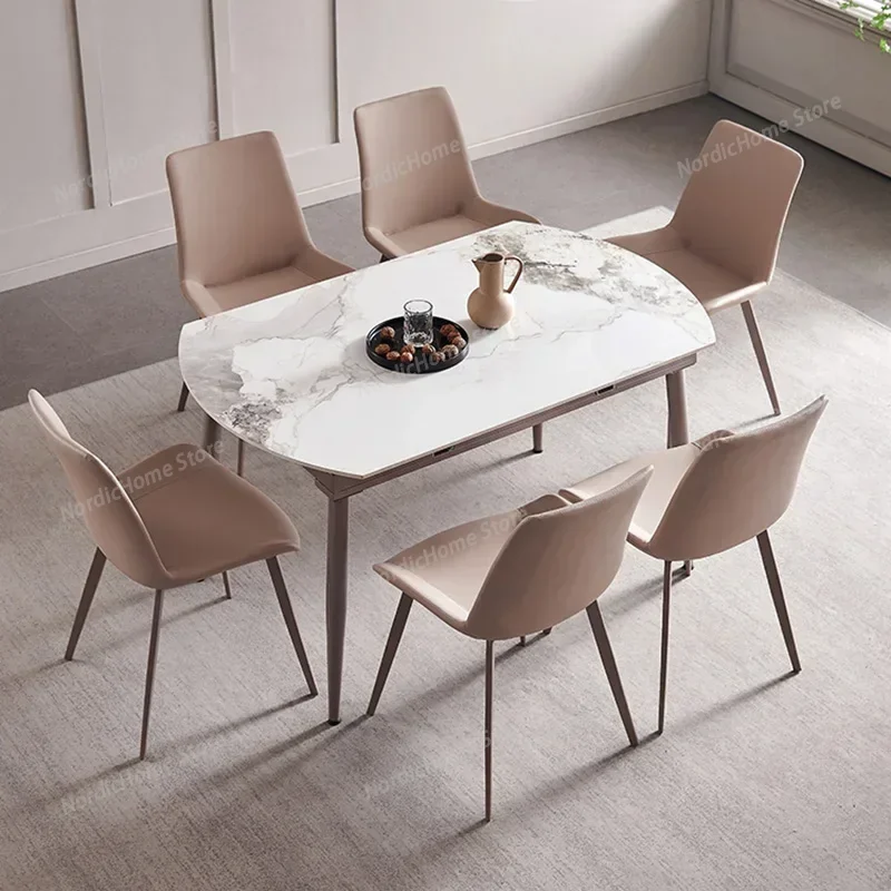 The Dining Table Folded Retractable Round Shape Home Luxury High-end Italian Simplicity Mesa Comedor Apartment Furniture
The Dining Table Folded Retractable Round Shape Home Luxury High-end Italian Simplicity Mesa Comedor Apartment Furniture