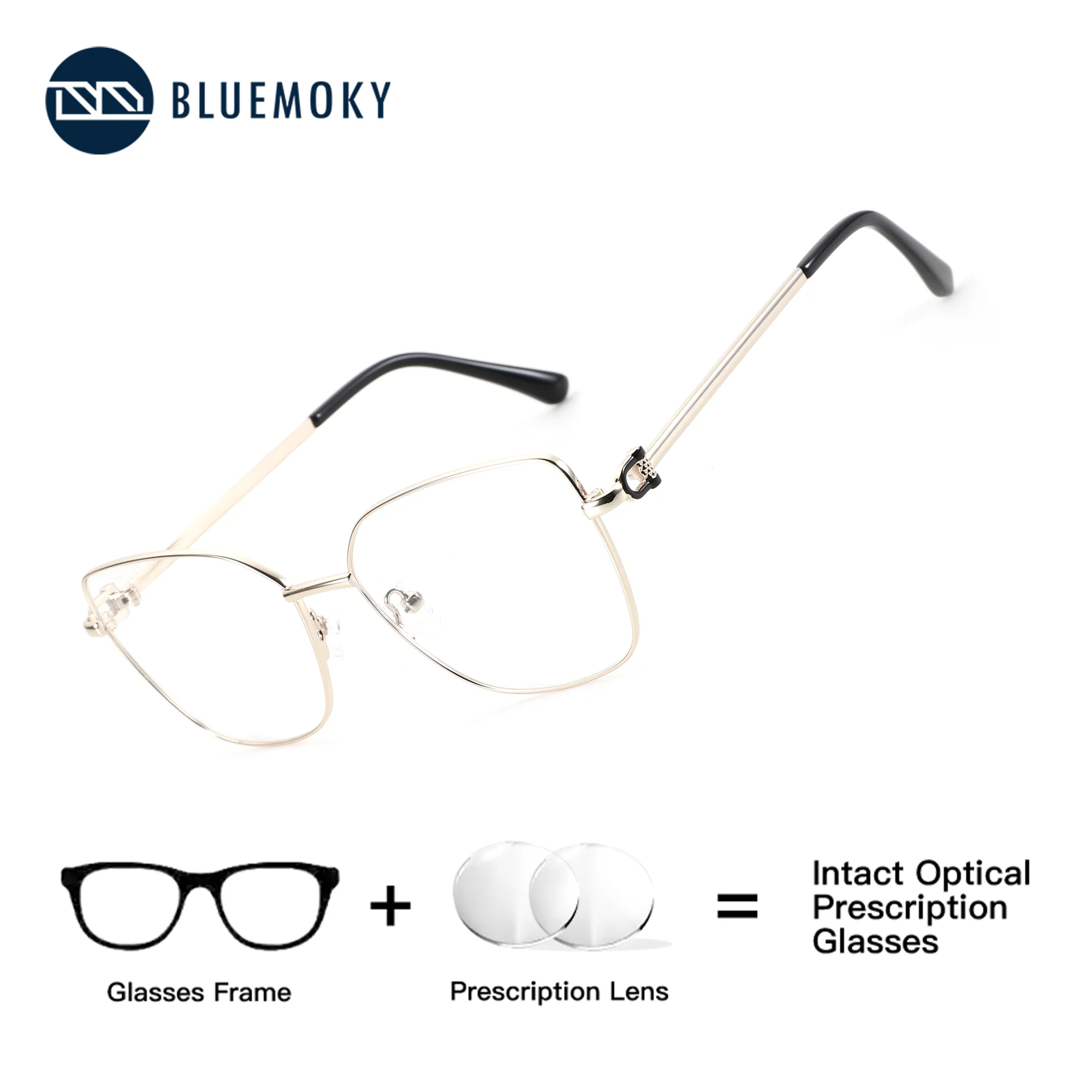 BLUEMOKY (S Size) Metal Butterfly Prescription Eyeglasses Progressive Lenses With Medical Recipe Graduated Glasses Woman
BLUEMOKY (S Size) Metal Butterfly Prescription Eyeglasses Progressive Lenses With Medical Recipe Graduated Glasses Woman