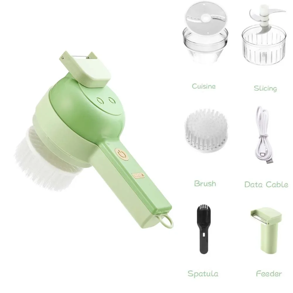 Electric 4 In 1 Handheld Vegetable Cutter Set Durable Chili Crusher Kitchen Tool USB Charging Ginger Masher Machine
Electric 4 In 1 Handheld Vegetable Cutter Set Durable Chili Crusher Kitchen Tool USB Charging Ginger Masher Machine
