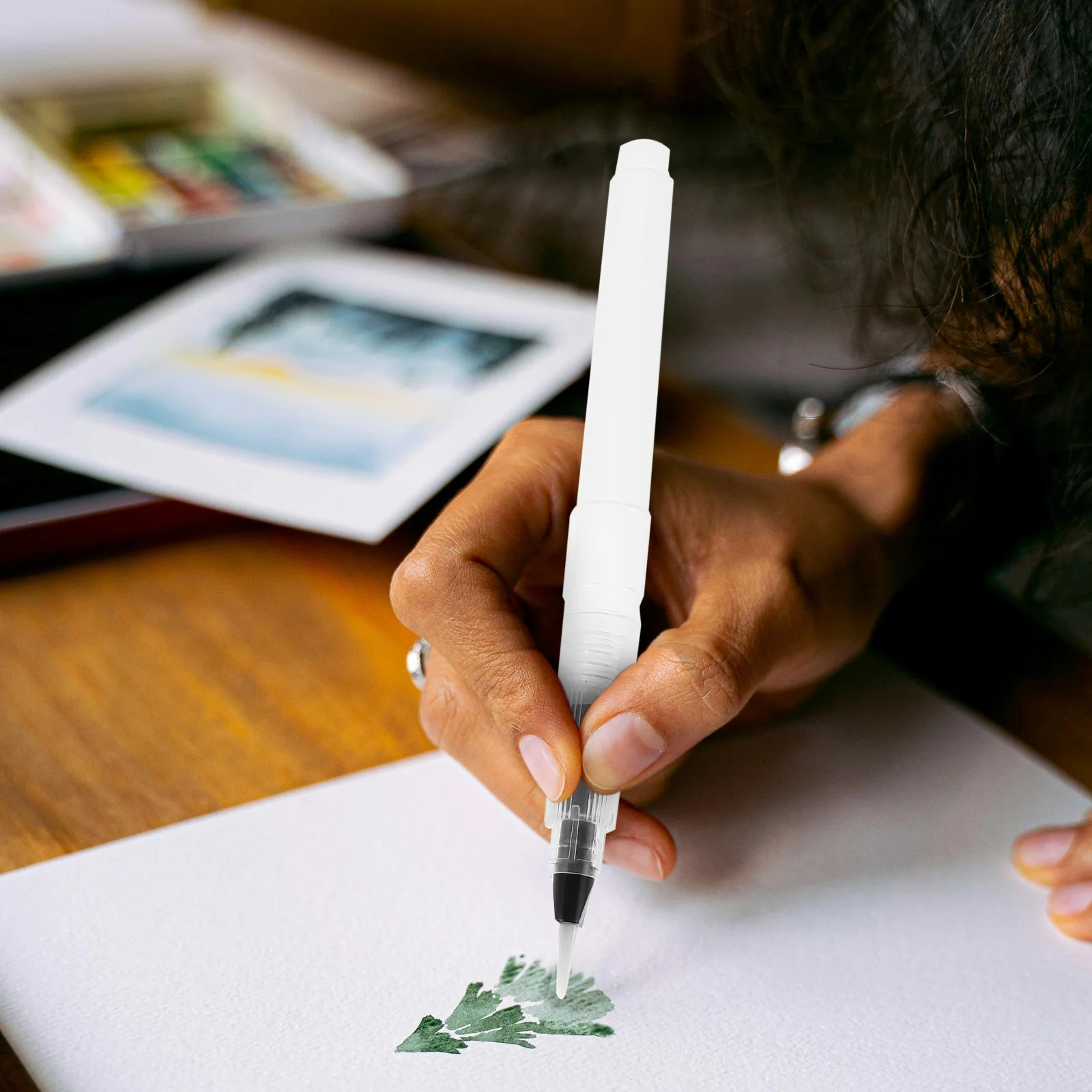 6Pcs Transparent Watercolor Brush Pen Set Refillable Ink Level Monitoring for Smooth Flow Painting Drawing Art Craft
6Pcs Transparent Watercolor Brush Pen Set Refillable Ink Level Monitoring for Smooth Flow Painting Drawing Art Craft