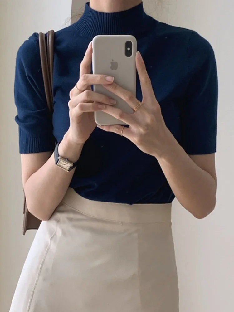 Slimming Knitted Top Versatile Stylish Korean Style Women's Fashion Spring Autumn Winter Casual Inner Wear Versatile Knitted ...
Slimming Knitted Top Versatile Stylish Korean Style Women's Fashion Spring Autumn Winter Casual Inner Wear Versatile Knitted ...
