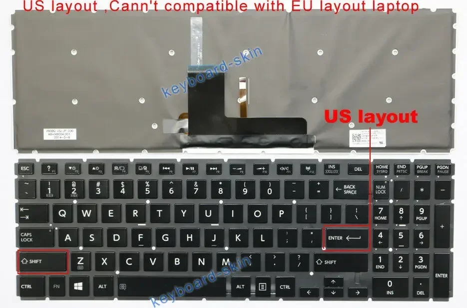 Новая клавиатура США с подсветкой для Toshiba Satellite NSK-V90BQ AEBLIU01110 9Z.NBCBQ.001 AEBLYU01010 9Z.NBCBQ.001 TBM14M73USJ920
Новая клавиатура США с подсветкой для Toshiba Satellite NSK-V90BQ AEBLIU01110 9Z.NBCBQ.001 AEBLYU01010 9Z.NBCBQ.001 TBM14M73USJ920