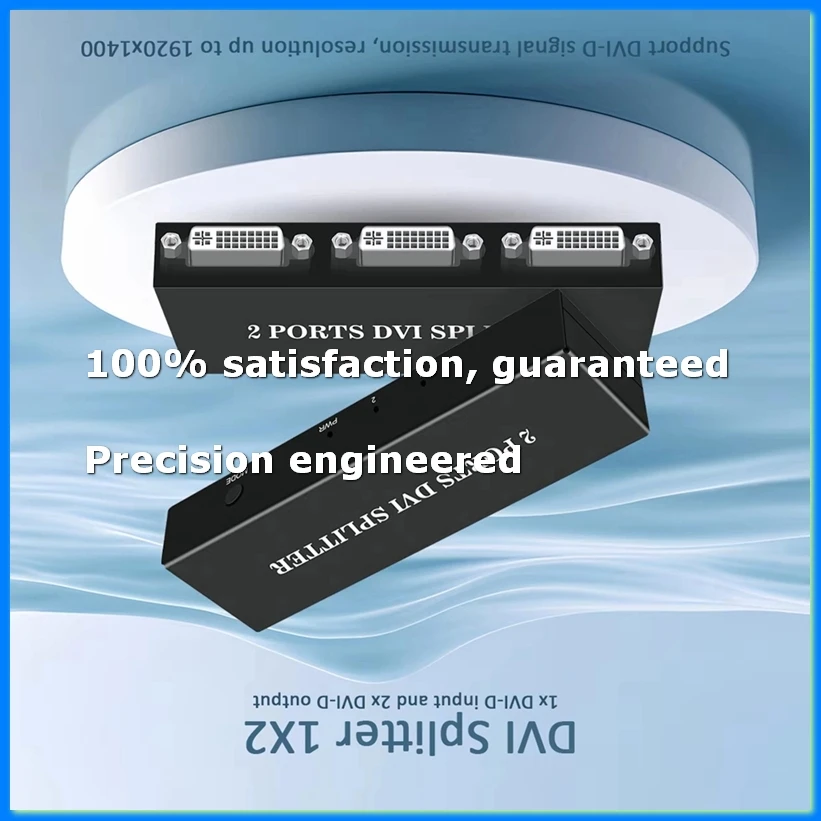 DVI Splitter 1X2 Switch Switcher Extender Adapter 1 DVI-D Input and 2 DVI-D Output Dual Display for Display Computer-ABAM
DVI Splitter 1X2 Switch Switcher Extender Adapter 1 DVI-D Input and 2 DVI-D Output Dual Display for Display Computer-ABAM