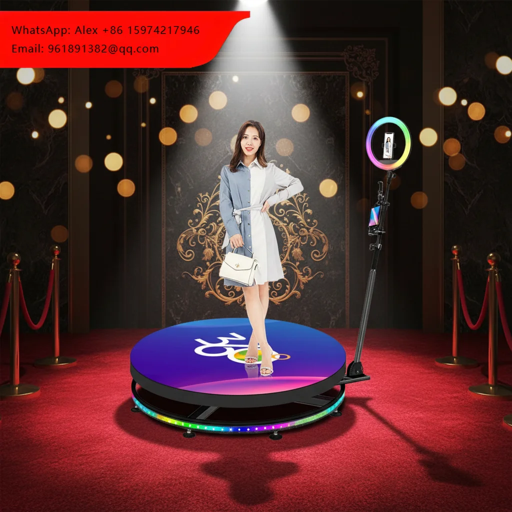 Us Eu Warehouse 360 Rotating Metal Photo Booth Platform Portable Waterproof Slow Motion Selfie Video Booth Rental Wedding Party
Us Eu Warehouse 360 Rotating Metal Photo Booth Platform Portable Waterproof Slow Motion Selfie Video Booth Rental Wedding Party