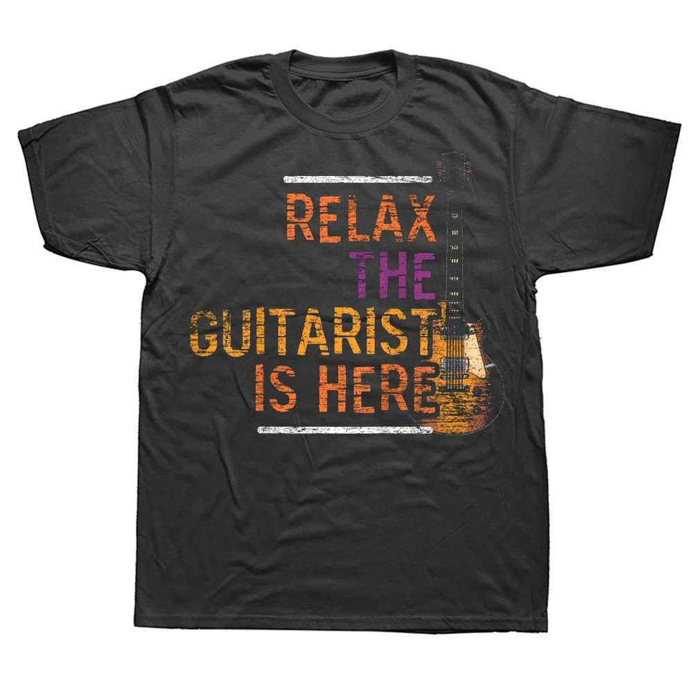 Relax The Guitarist Is Here Funny Guitar Player T Shirts Summer Graphic Streetwear Short Sleeve Birthday Gifts T-shirt Men
Relax The Guitarist Is Here Funny Guitar Player T Shirts Summer Graphic Streetwear Short Sleeve Birthday Gifts T-shirt Men