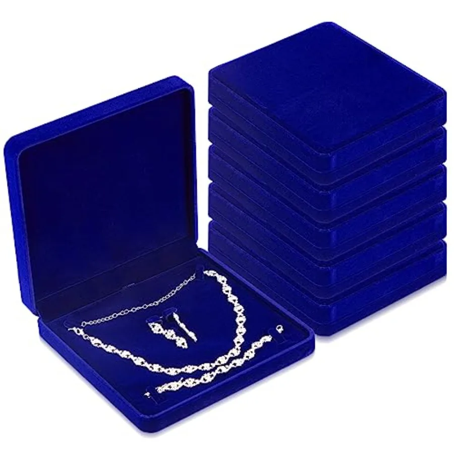 6 Pcs Velvet Jewelry Set Box Jewelry Display Case Earring Ring Bracelet Necklace Gift Box Pearl Necklace Storage Case for Mothe
6 Pcs Velvet Jewelry Set Box Jewelry Display Case Earring Ring Bracelet Necklace Gift Box Pearl Necklace Storage Case for Mothe