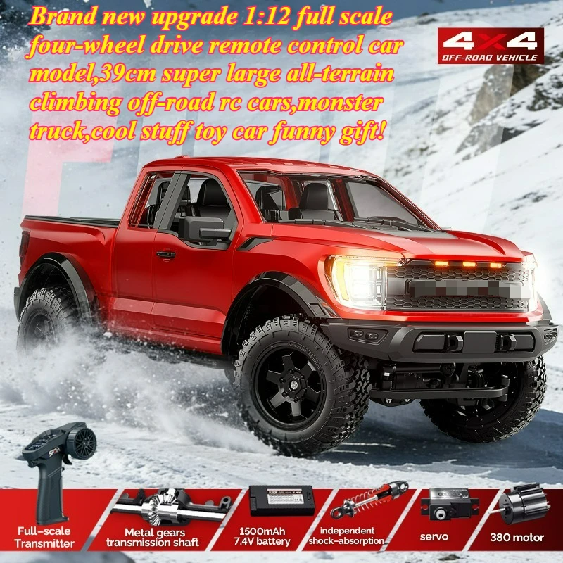 Cool Stuff Toy Car Funny Gift-1:12 Full Scale 4WD Rc Cars,Remote Control Car,Super Climbing Off-road Monster Truck,Toys for Boys
Cool Stuff Toy Car Funny Gift-1:12 Full Scale 4WD Rc Cars,Remote Control Car,Super Climbing Off-road Monster Truck,Toys for Boys