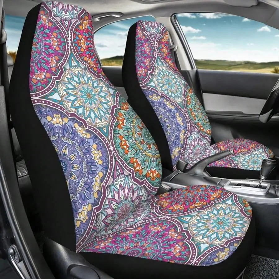 Mandala Print Universal Car Seat Covers For Front Seats Boho Style SUV Sedan Truck Van
Mandala Print Universal Car Seat Covers For Front Seats Boho Style SUV Sedan Truck Van
