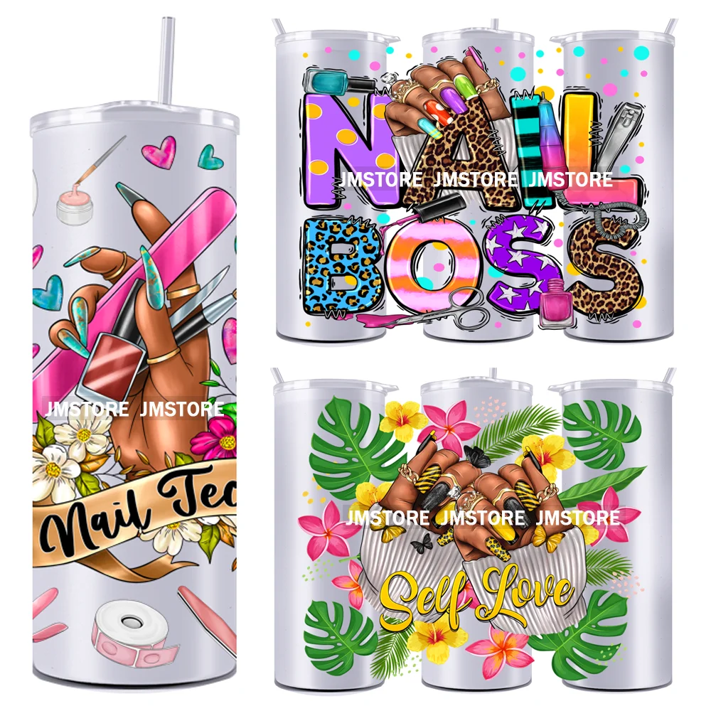Nail Tech Black Woman Nails 20OZ Straight Skinny Tumbler Wrap UV DTF Cup Wraps Custom Labels Transfer Sticker Waterproof Logo
Nail Tech Black Woman Nails 20OZ Straight Skinny Tumbler Wrap UV DTF Cup Wraps Custom Labels Transfer Sticker Waterproof Logo