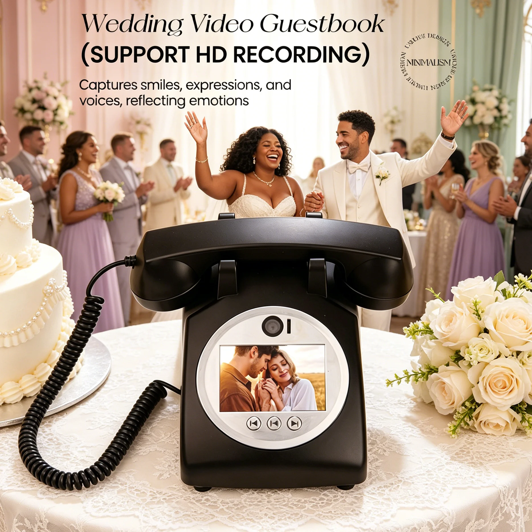 2026 New Arrival Audio Guest Book Phone Video Message Recorder For Wedding Voice Message Recording
2026 New Arrival Audio Guest Book Phone Video Message Recorder For Wedding Voice Message Recording