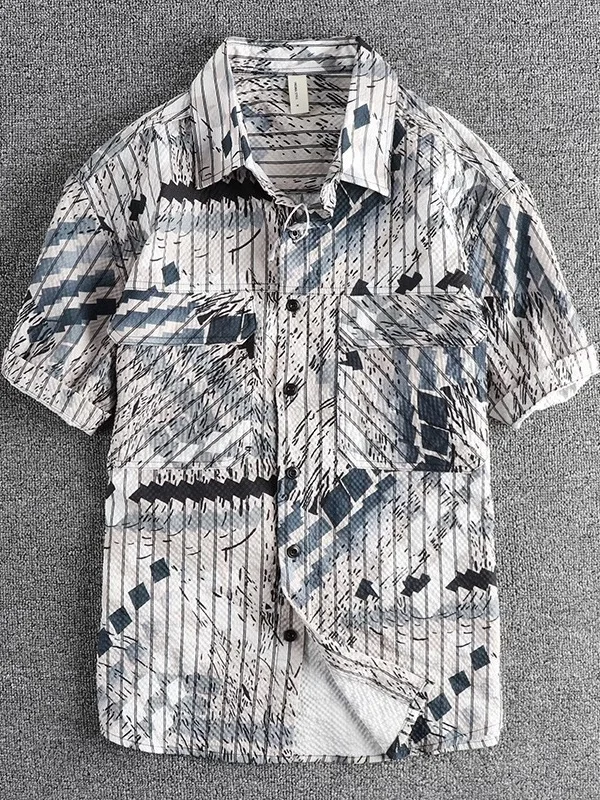 Retro Hawaiian Floral Shirt Men's Lightweight Short Sleeve Breathable Workwear Pocket Casual Summer Top Standard Fit Polyester
Retro Hawaiian Floral Shirt Men's Lightweight Short Sleeve Breathable Workwear Pocket Casual Summer Top Standard Fit Polyester