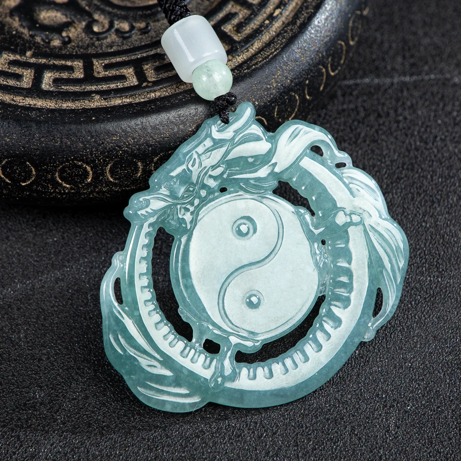 TIMESWIND Authentic A-type Jade Tai Chi Zodiac Dragon Blue Pendant Men Women Necklace Fashion Jewelry with Certificate
TIMESWIND Authentic A-type Jade Tai Chi Zodiac Dragon Blue Pendant Men Women Necklace Fashion Jewelry with Certificate