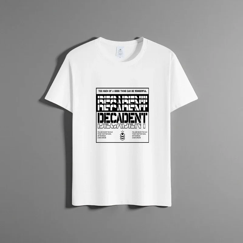 Summer new unisex versatile pure cotton T-shirt fashionable casual round neck top breathable loose fit print short sleeved shirt
Summer new unisex versatile pure cotton T-shirt fashionable casual round neck top breathable loose fit print short sleeved shirt