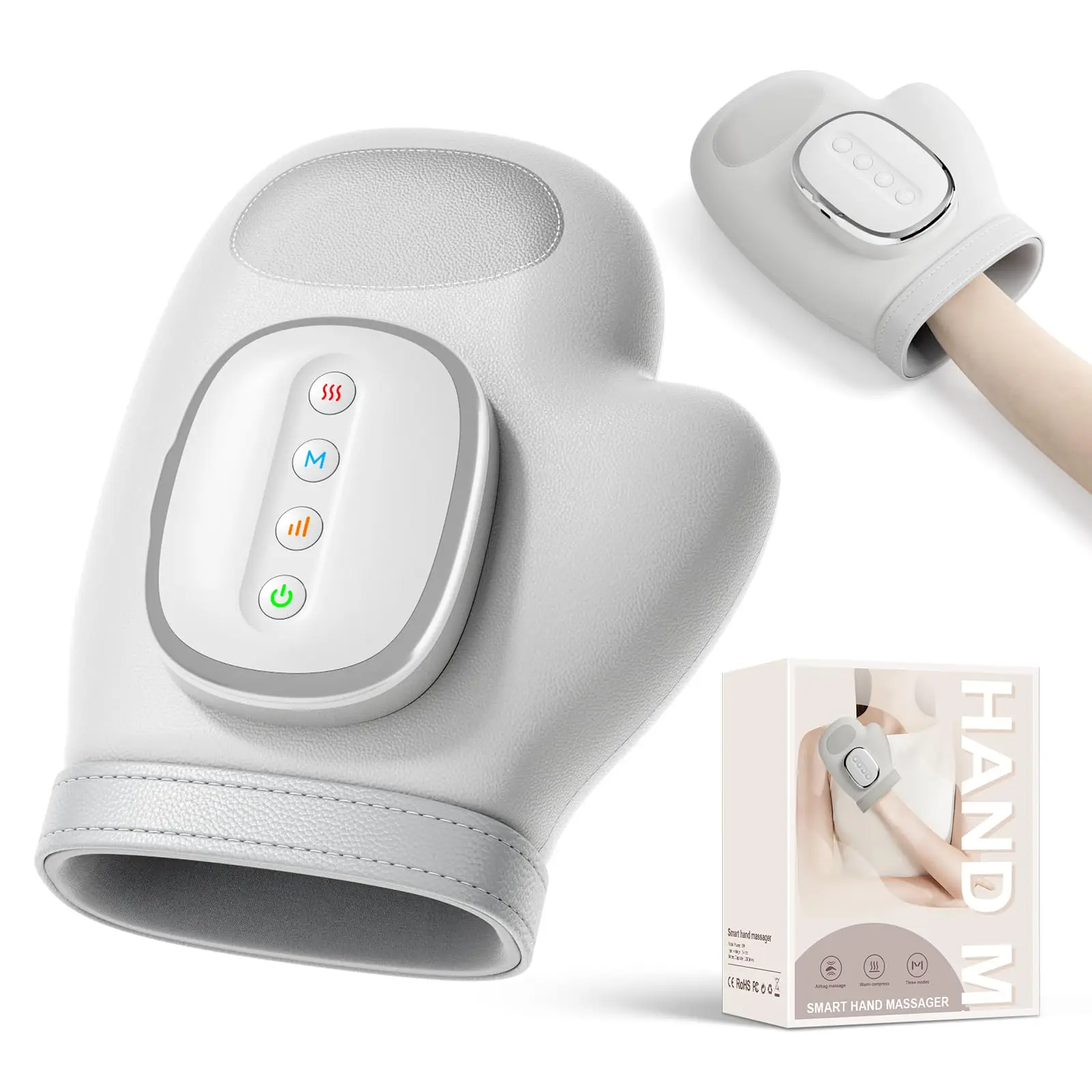 Беспроводной массажер для рук с подогревом и компрессией для облегчения симптомов артрита и синдрома запястного канала, вибрационные перчатки для точечного массажа и компрессии пальцев
Беспроводной массажер для рук с подогревом и компрессией для облегчения симптомов артрита и синдрома запястного канала, вибрационные перчатки для точечного массажа и компрессии пальцев