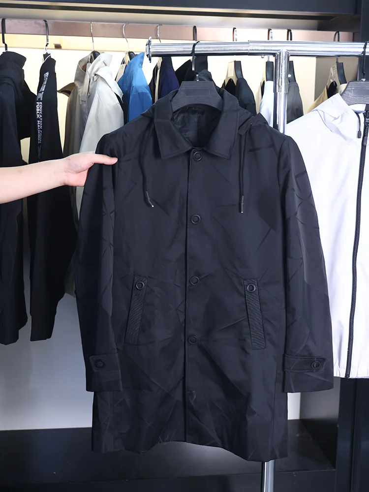 Мужское длинное пальто H-Home, простая мода, удобная осенне-зимняя повседневная ветровка с капюшоном, куртка-стойка на одной пуговице
Мужское длинное пальто H-Home, простая мода, удобная осенне-зимняя повседневная ветровка с капюшоном, куртка-стойка на одной пуговице