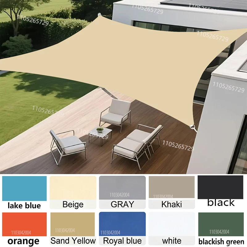 Rectangular waterproof sunshade, weatherproof sunshade, courtyard UV protection, balcony, garden sunshade
Rectangular waterproof sunshade, weatherproof sunshade, courtyard UV protection, balcony, garden sunshade