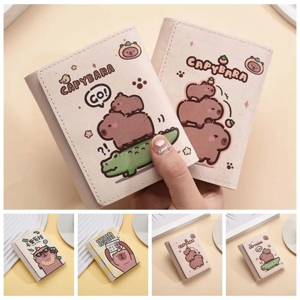 Portable Waterproof Capybara Wallet Large Capacity Animal Pattern PU Three-fold Purse Cute Beige Cartoon Coin Pouch School
Portable Waterproof Capybara Wallet Large Capacity Animal Pattern PU Three-fold Purse Cute Beige Cartoon Coin Pouch School
