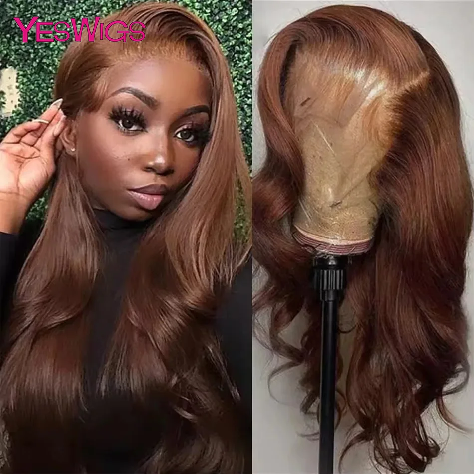 Шоколадно-коричневые парики с кружевной передней частью без клея, HD 13x6, с эффектом Body Wave, 100% вьетнамские парики из натуральных человеческих волос, распродажа.
Шоколадно-коричневые парики с кружевной передней частью без клея, HD 13x6, с эффектом Body Wave, 100% вьетнамские парики из натуральных человеческих волос, распродажа.