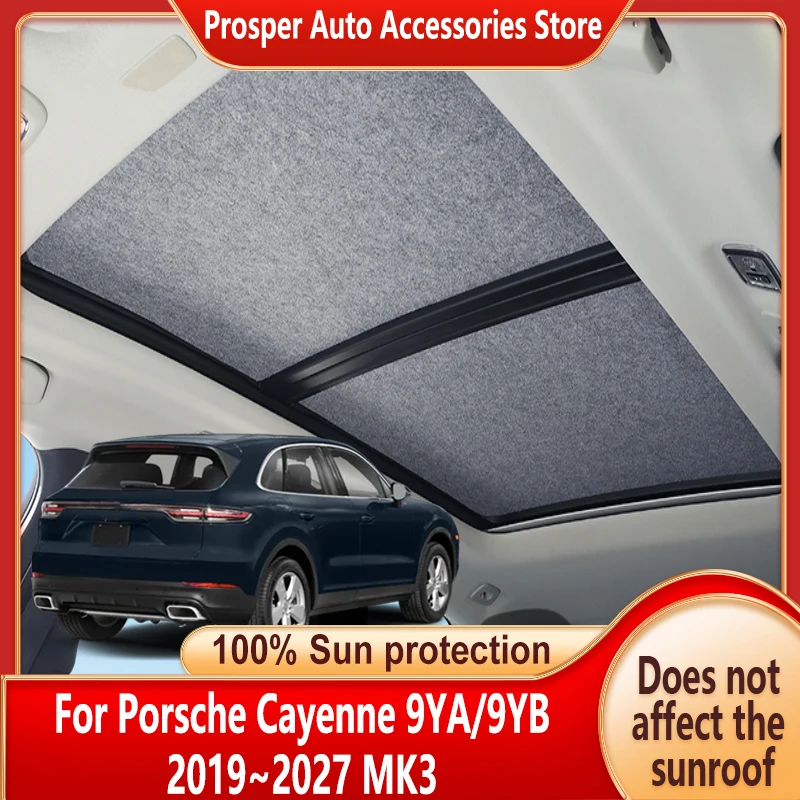 Car Panoramic Sunroof Insulation Roof Visor For Porsche Cayenne 2019~2027 Sun Protection Adsorption Sky Curtain Sunshade Anti-UV
Car Panoramic Sunroof Insulation Roof Visor For Porsche Cayenne 2019~2027 Sun Protection Adsorption Sky Curtain Sunshade Anti-UV