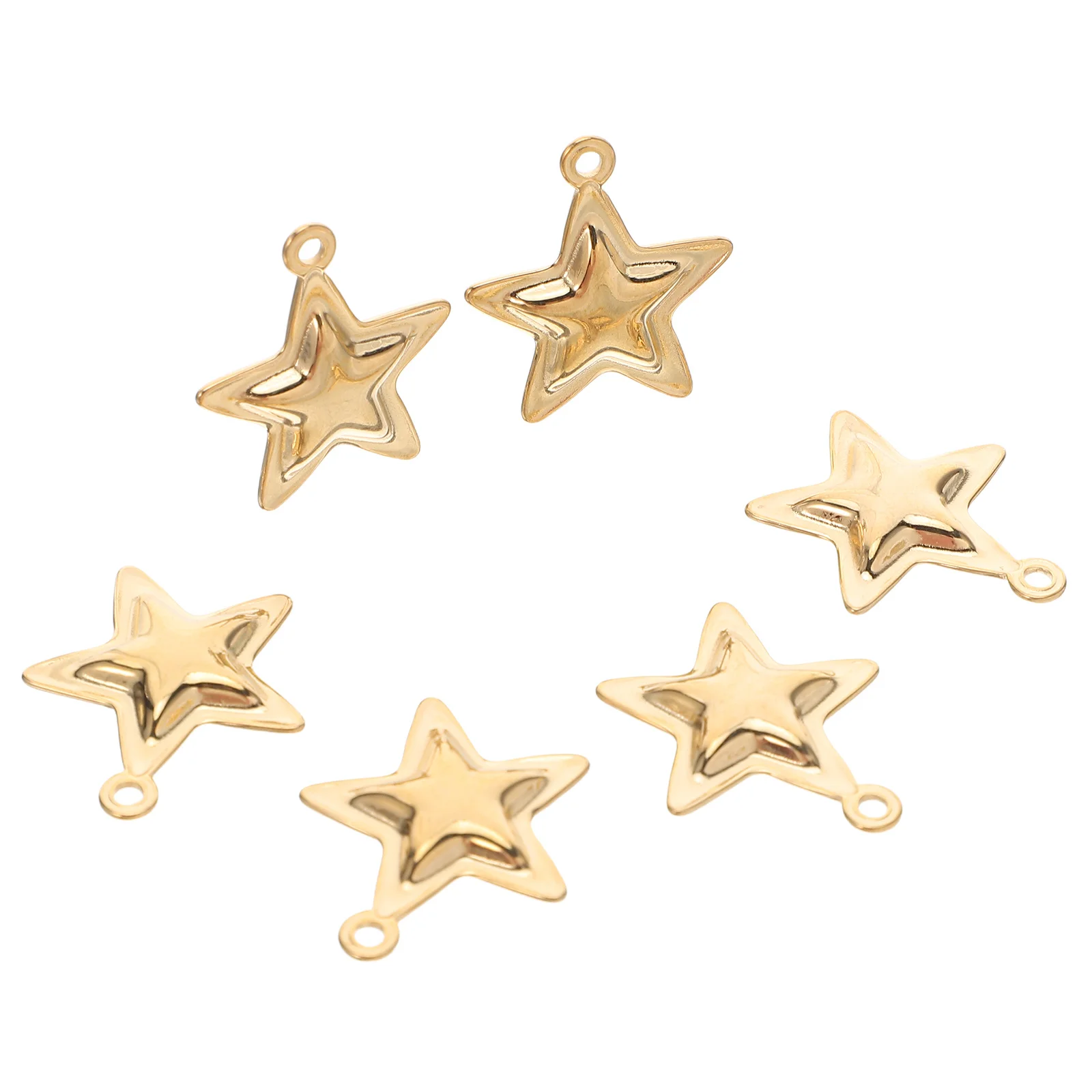 6Pcs Stainless Steel Star Charms Pendants DIY Jewelry Making Necklace Bracelet Keychain Unique Craftsmanship Little Star Pendant
6Pcs Stainless Steel Star Charms Pendants DIY Jewelry Making Necklace Bracelet Keychain Unique Craftsmanship Little Star Pendant