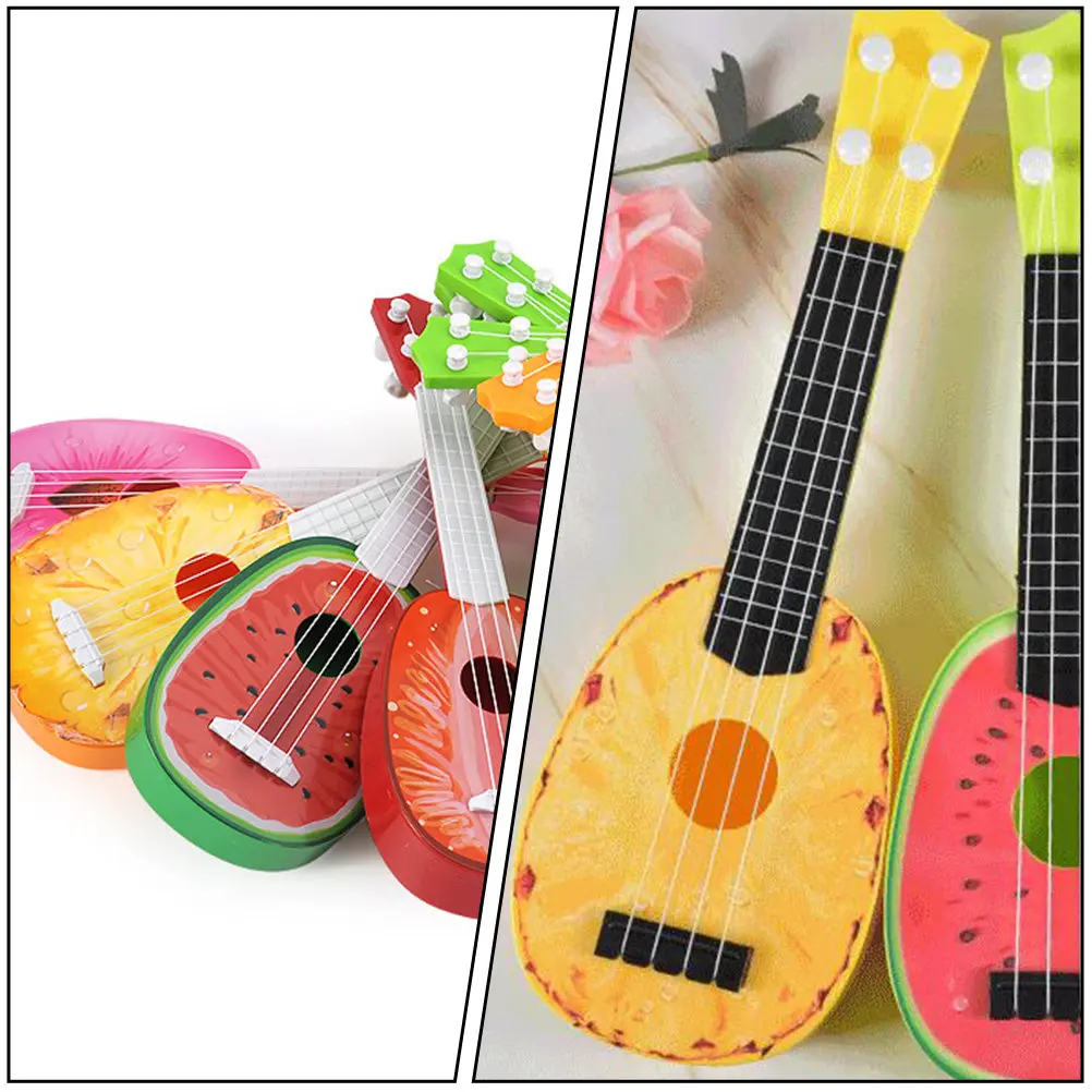 2Pcs Kids Mini Fruit Guitar Early Musical Learning Instruments Simulation Plastic String Educational Gifts for Children
2Pcs Kids Mini Fruit Guitar Early Musical Learning Instruments Simulation Plastic String Educational Gifts for Children