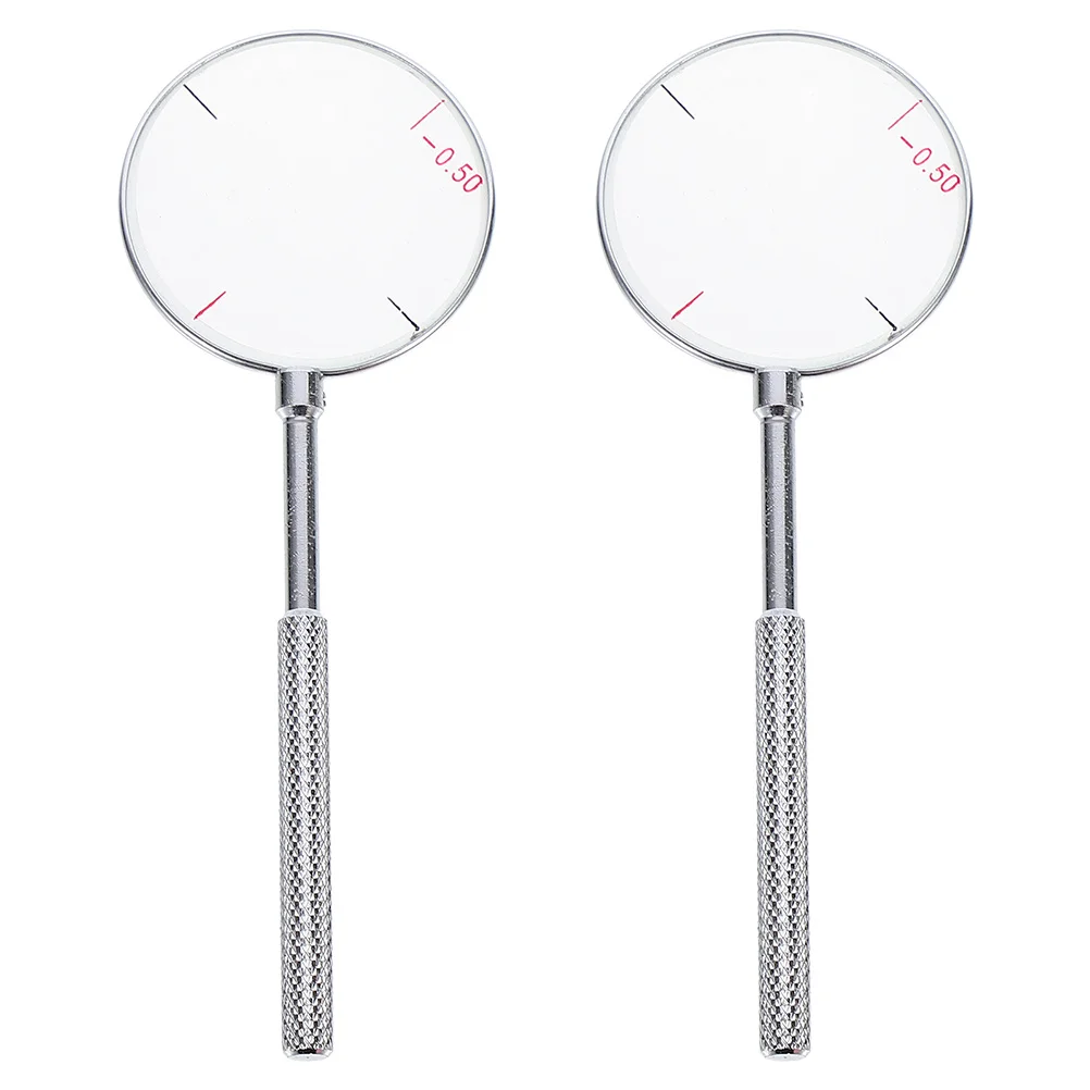 2Pcs Column Lens Fitting Tool Precision Multi-Function Cross Cylinder for Refractive Testing Long-Lasting Optometry Device