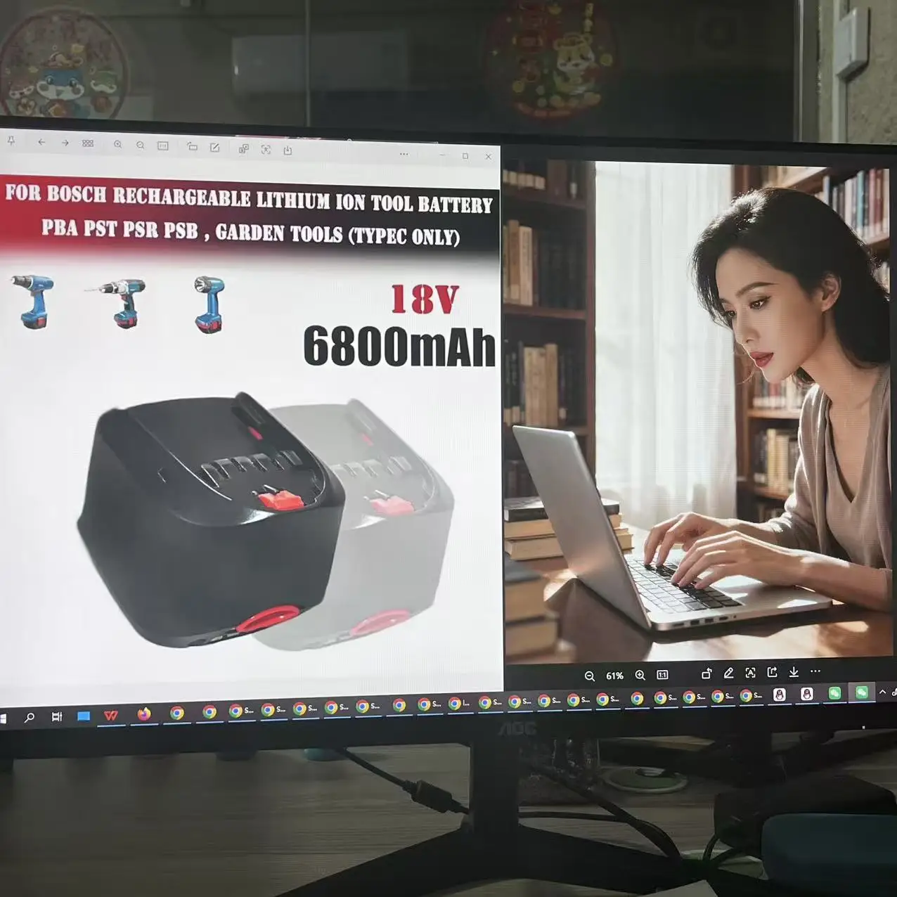 Suitable for Bosch PBA 18V battery replacement: 6800mAh strong battery life, covering Home&Garden series PSB/PSR tools
Suitable for Bosch PBA 18V battery replacement: 6800mAh strong battery life, covering Home&Garden series PSB/PSR tools