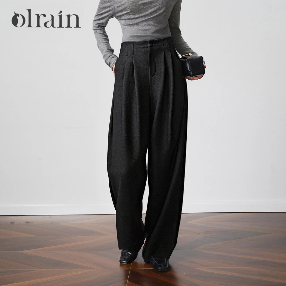 OLrain Women's Wide Leg Trousers 2025 Autumn Floor-Length High Waist Loose Fit Pants Office Lady Middle Aged Bottoms O57QK002059
OLrain Women's Wide Leg Trousers 2025 Autumn Floor-Length High Waist Loose Fit Pants Office Lady Middle Aged Bottoms O57QK002059