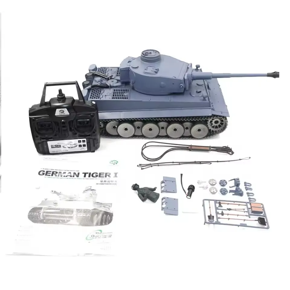 Millitary Tank Henglong 3818 1/16 7.0 Tiger I RTR RC Tank - Premium Model with Barrel Recoil, Metal Tracks and Metal Wheels
Millitary Tank Henglong 3818 1/16 7.0 Tiger I RTR RC Tank - Premium Model with Barrel Recoil, Metal Tracks and Metal Wheels
