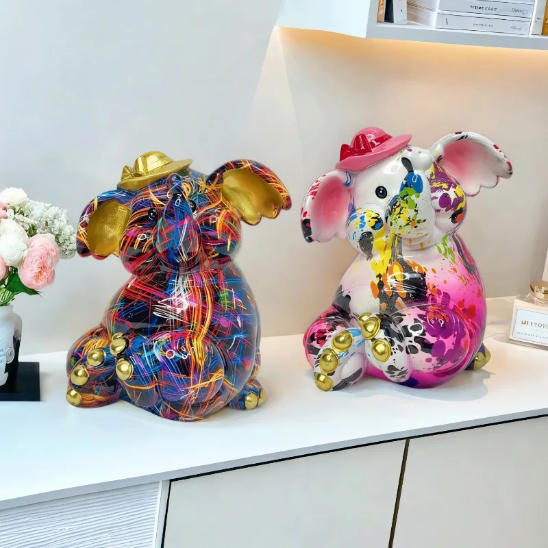 Cute Elephant Piggy Bank Desktop Decoration Creative Children's Gift Piggy Bank Gift Resin Piggy Bank Home Decoration
Cute Elephant Piggy Bank Desktop Decoration Creative Children's Gift Piggy Bank Gift Resin Piggy Bank Home Decoration